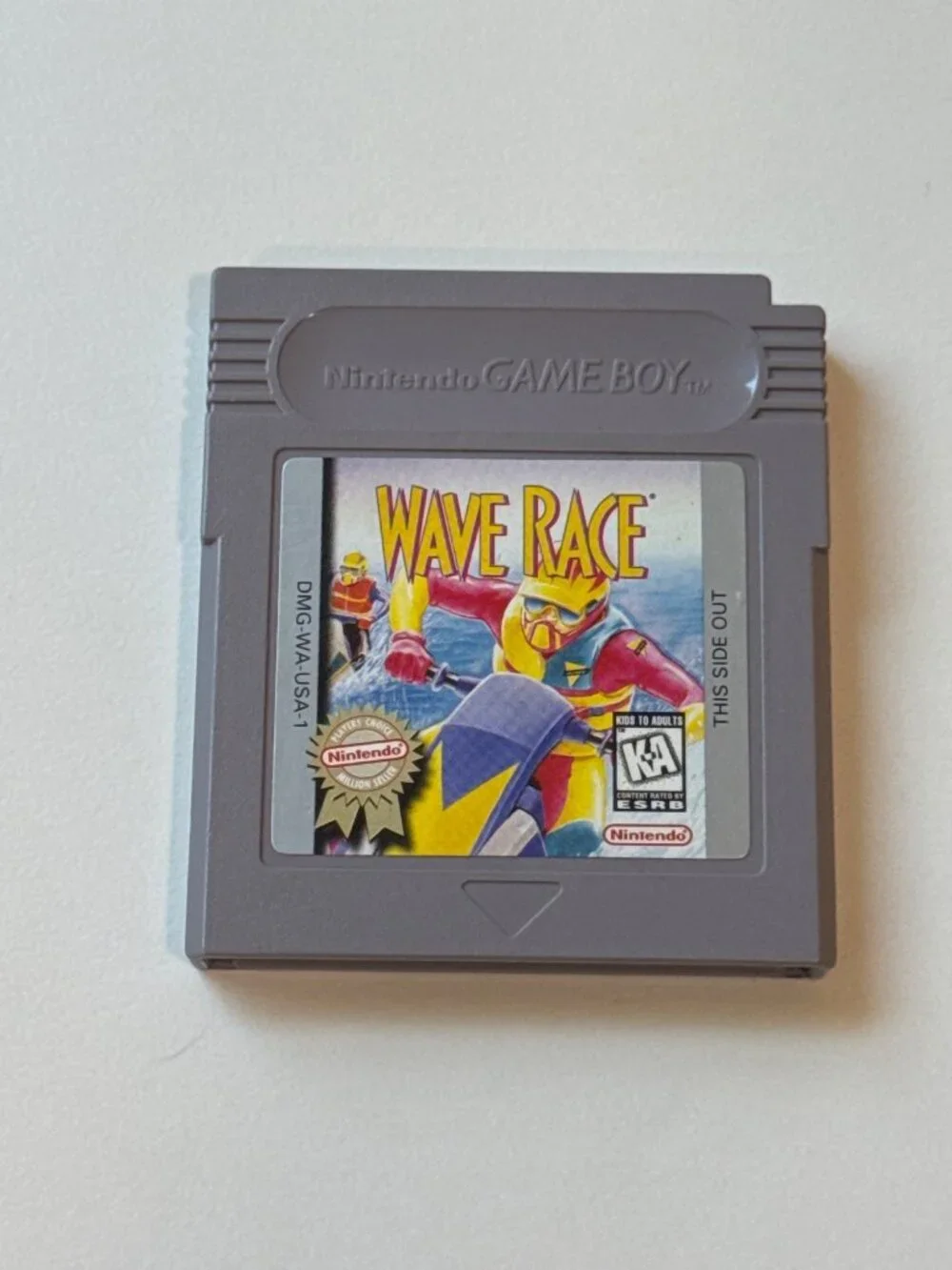 Wave Race Nintendo Game Boy Cartridge Authentic 1992 Kids To Adults Rating USA V